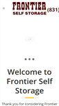 Mobile Screenshot of frontier-storage.com